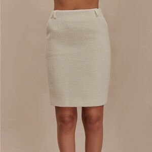 Meshki Boucle Knee Length Skirt